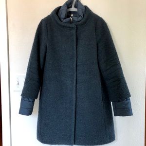 Herno blue wool and down coat IT 38